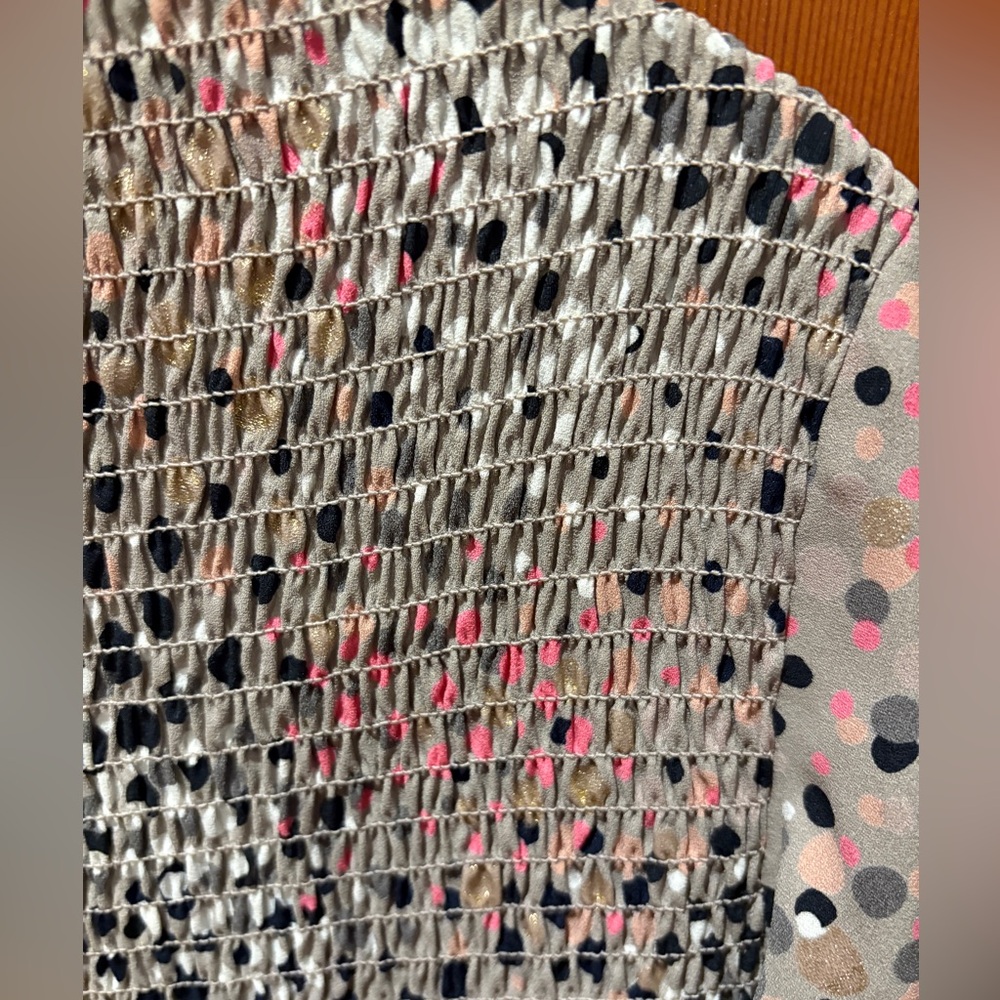 Kate Spade Soirée Dot Smocked Dress - Picture 13 of 13